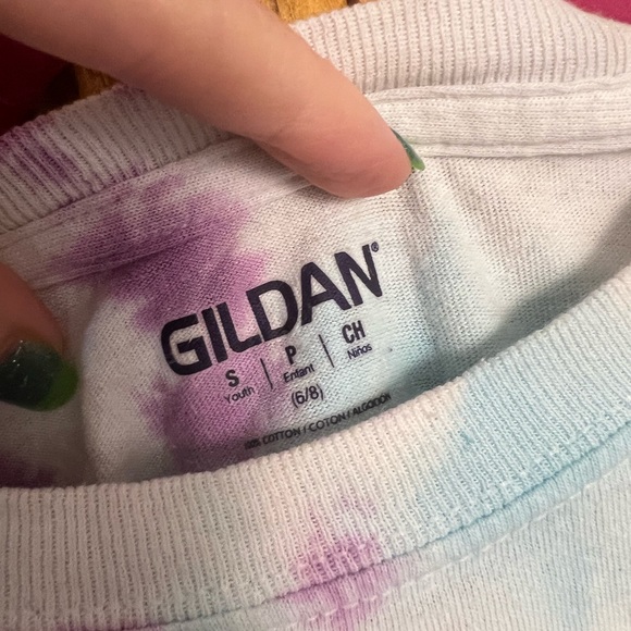 Hand-dyed Tie-dye Tee, Youth S - Picture 3 of 3